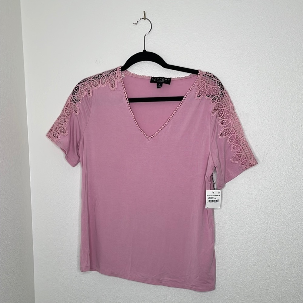 NWT Laundry by Shelli Segal Pink T-shirt